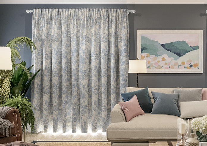 Maui, Indigo - Made to Measure Curtains - Image 7